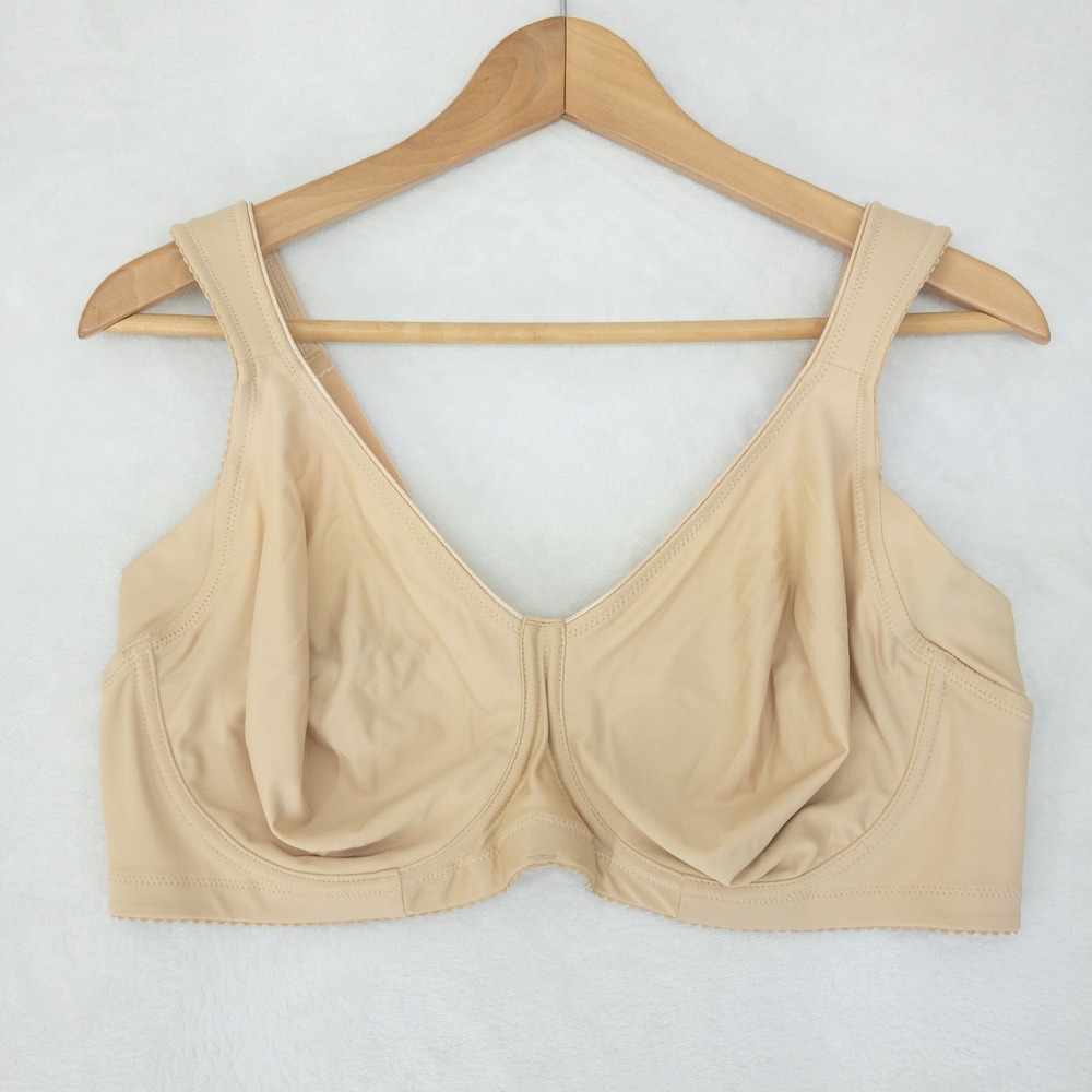 Miss Mary Underwire Bra Womens Size 40D Beige Smooth Unpadded Comfort Stay Fresh